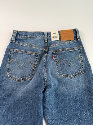 Levi's Premium Women 501 Original Cropped Button Fly Jeans 27x28