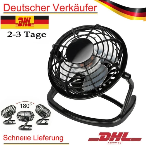 USB Ventilator Lüfter Tischventilator Mini Schreibtisch Ventilator leise klein~