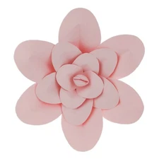 Mega Crafts - 16" Handmade Paper Pedal Flower - Pink, 1PC