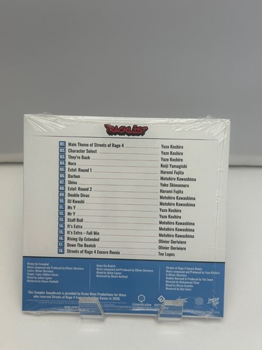 Streets of Rage 4 Limited Run Games Soundtrack CD New & Sealed - Picture 2 of 2