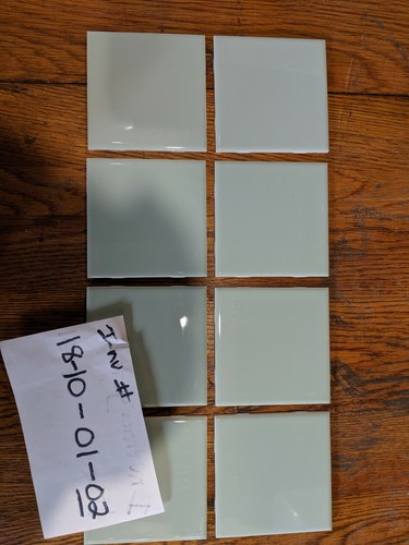 Daltile Seafoam 41/4" by 41/4" lot of 8 tiles Mexico NOS wall Dal Tile Gloss - Picture 6 of 7