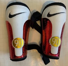Nike Total 90 Football Shin Pads Guards Protectors Metallic Red/White Colourway