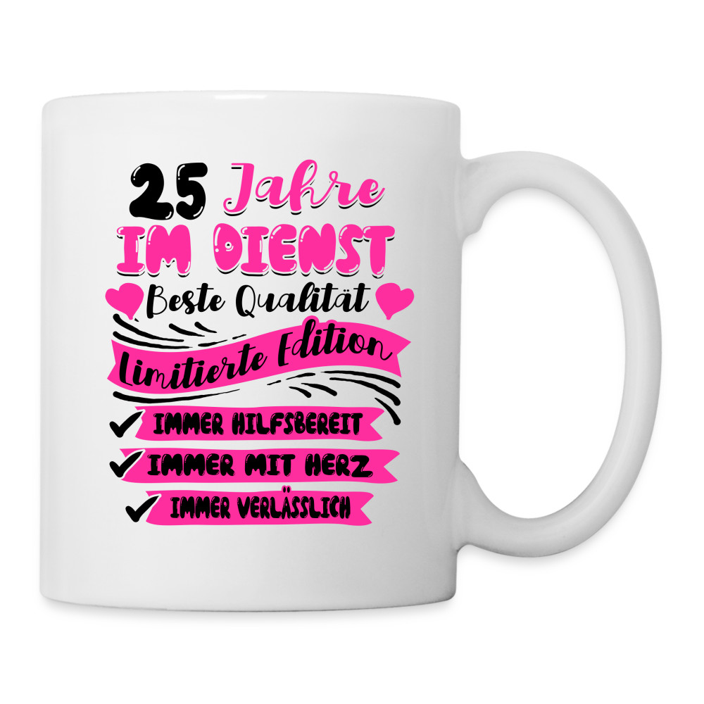 25 Jähriges Dienstjubiläum Tasse Firmenjubiläum Geschenk Becher