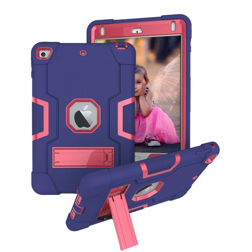 iPad Mini 5 4 Case 7.9" 3 in 1 Hybrid Heavy Duty Rugged Built in Kickstand Cover - Picture 21 of 74