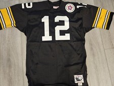 Mitchell Ness M&N Pittsburgh Steelers Terry Bradshaw jersey durene 48 USA Signed