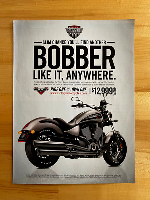 2014 Print Ad Victory Bobber Motorcycle Slim Chance You'll Find Another