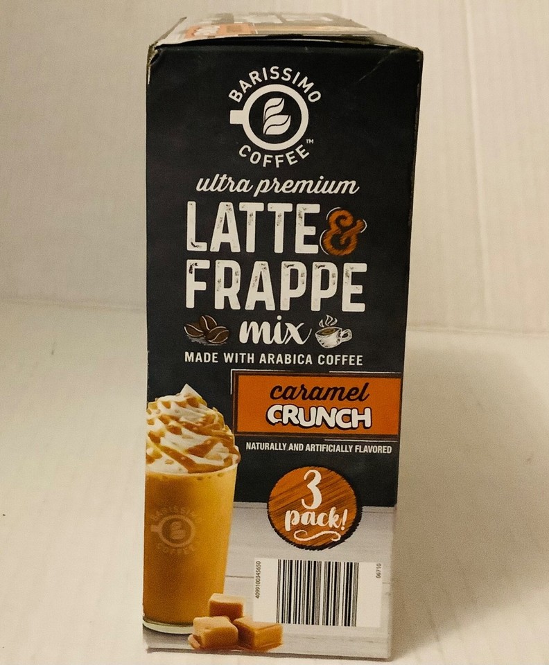 Ultra Latte Frappe Arabica Coffee Caramel Crunch Flavor Makes 3 Cold