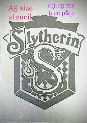 Harry Potter Hogwarts 5 stencils - Gryffindor Ravenclaw Slytherin