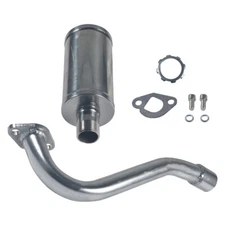 Exhaust Pipe Header w/Muffler For Predator 196cc 212cc Honda GX160 GX200 Go Kart