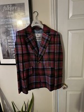 Vivienne Westwood Womens Blazer Tartan New Without Tags 42