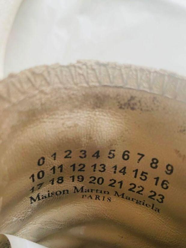 Martin Margiela x Converse collaboration paint sneakers archive