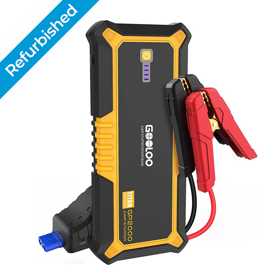 GOOLOO GP2000 Auto Starthilfe Powerbank, 2000A Spitze