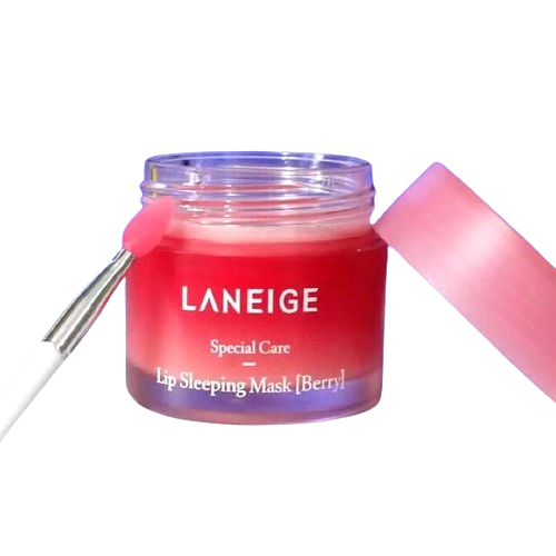 Laneige Berry Lip Sleeping Mask Mini 8g Travel Size Exfoliating Overnight Care-image