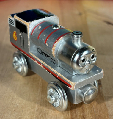 60th Anniversary Silver Percy - Thomas the Tank Engine Wooden Railway Train