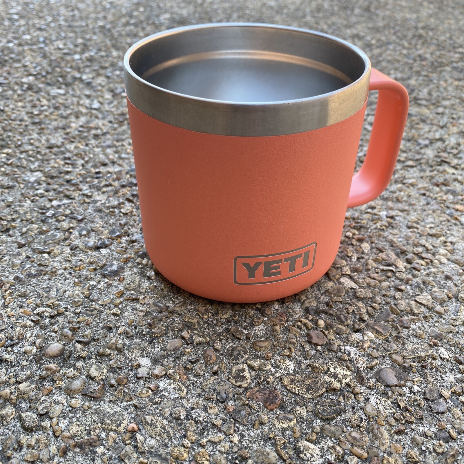 YETI Rambler CORAL 14 OZ Mug authentic RETIRED COLOR with no lid