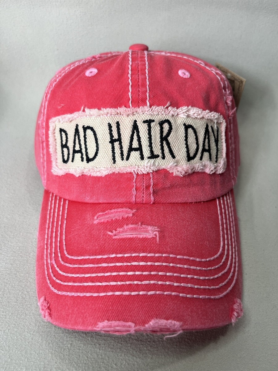 NWT KBETHOS Vintage Baseball Hat Cap “BAD HAIR DAY” Distressed