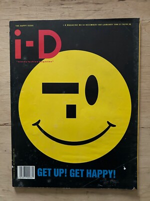i-D Magazine No 54 Dec 1987 / January 1988 The Happy Issue ''Get Up! Get Happy! 