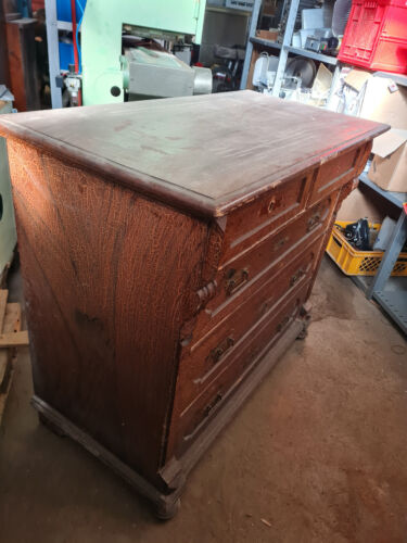 alte antike Kommode Schrank Kleiderschrank Wäscheschrank Bauernschrank - Bild 3 von 9