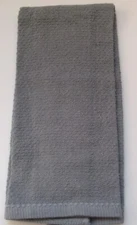 FULL uncut SOLID SLATE BLUE essential home Cotton Kitchen Towel NEW