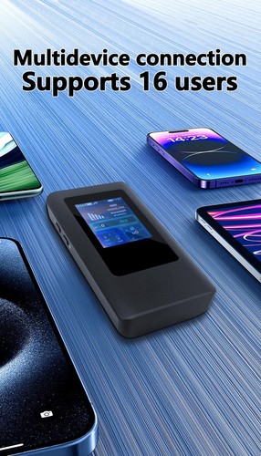 5G MiFi Portable WiFi Hotspot Router | 4400mAh Akku | 16 Geräte Unterstützung - Bild 5 von 9