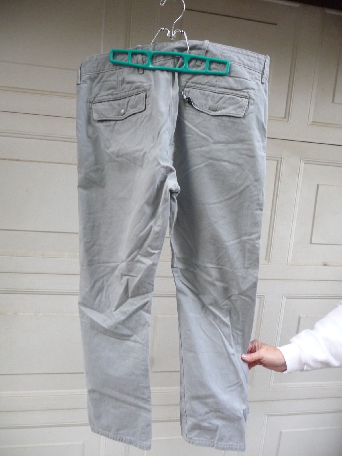 Levis Gray Button Pockets Button Fly White Tab Pa… - image 4