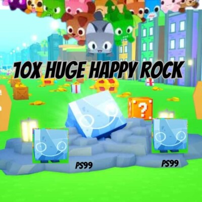 Pet Simulator 99 (PS99) Huge Happy Rock's CHEAP, FAST DELIVERY