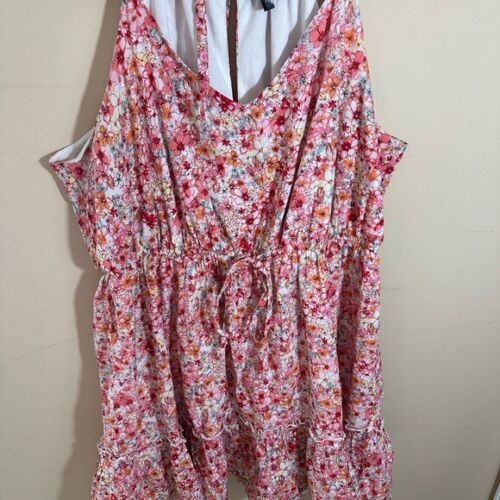 As U Wish Plus Size Spaghetti Strap Floral Dress size 2X
