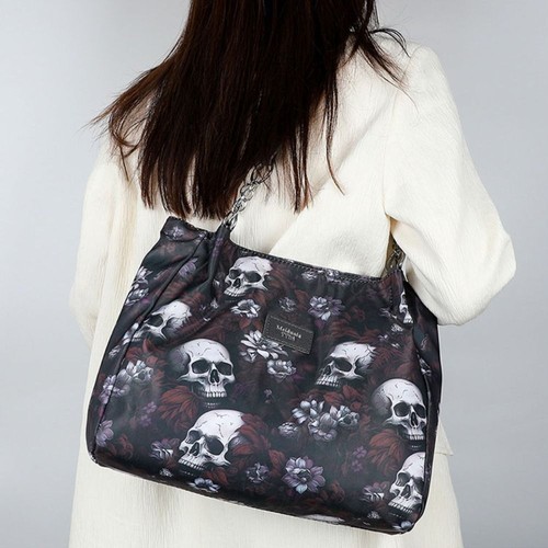 Multifunctional Gothic Style Bag Large Capacity Halloween Handbag Gift - Picture 3 of 14