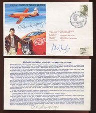 Chuck Yeager Twice Signed MAY 31 1983 Commemorative Cover & Insert 942W