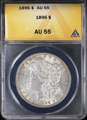 1896-P $1 Morgan Silver Dollar ANACS AU 55
