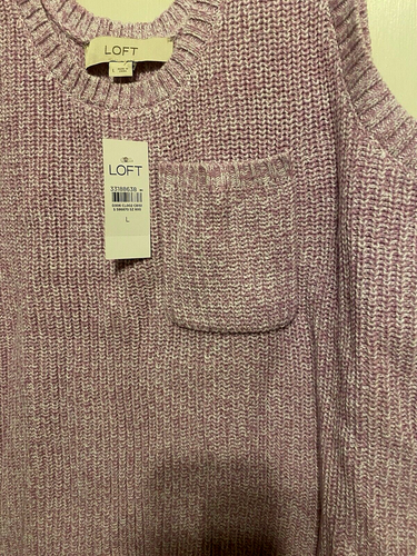 GAP Knit Sleeveless Sweater Tank Top in light purple with pocket, NWT size Large - Picture 2 of 3