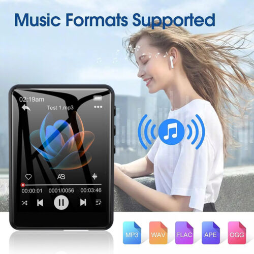 Bluetooth 5.4 HiFi MP3 Player FM Radio Recorder Music Player E-book with Camera - Picture 2 of 24