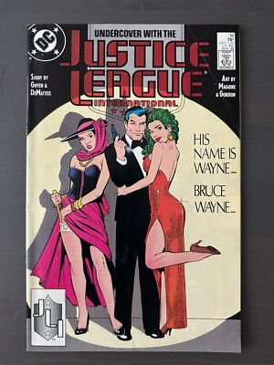 Justice League International #16 (DC Comics August 1988) Bruce Wayne Undercover
