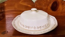 Rare Homer Laughlin Covered Embossed Domed Butter Dish