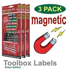 3 Pack Magnetic Toolbox, Tool Chests Labels 3 for 24.00 Green Edition