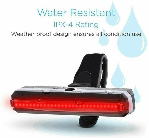 Back Light Rear Bike Light Bicycle Set LED USB Rechargeable Waterproof Brand NEW - Picture 3 of 16