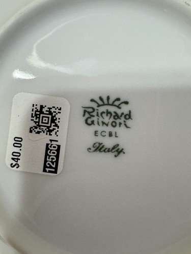 3 Richard Ginori White Soup Cereal Bowls 9” Shallow Pasta Plate Antico Bianco - Picture 6 of 6