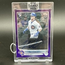 2022 Topps Clearly Authentic Greg Deichmann Purple Auto /10 Rookie