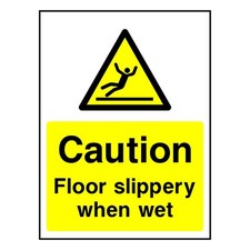 Caution Floor Slippery Sign or Sticker | HOTE0021
