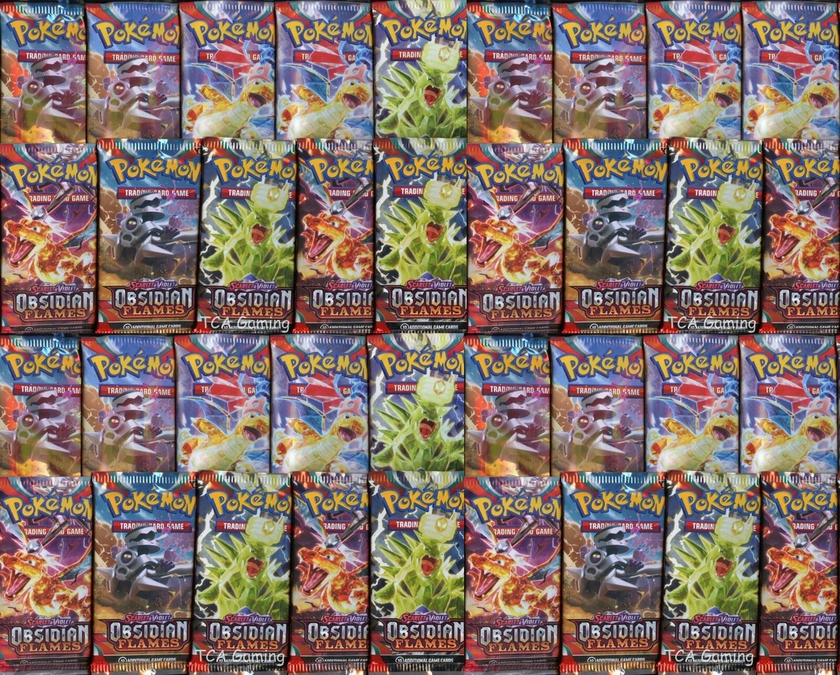 36x OBSIDIAN FLAMES Sealed BOOSTER PACKS (Box lot - 10 Pokemon
