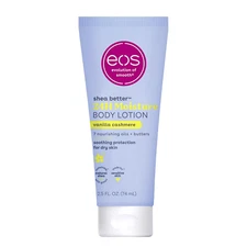 Eos 24H Moisture Travel Body Lotion- Vanilla Cashmere, Travel Size Essential, To