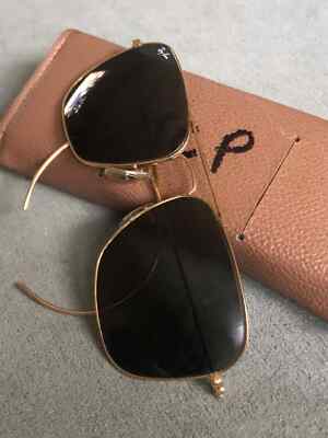 1980's 58[]16mm VINTAGE B&L RAY-BAN GEP G15 CRYSTAL CARAVAN