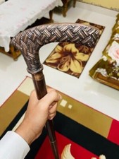 Unique Looking Beautiful Designer Handle Wooden Walking Stick Cane Handmade Gift