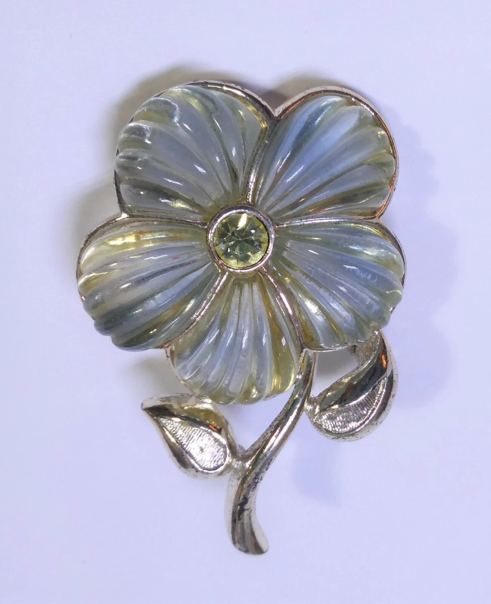 Lucite brooch sale