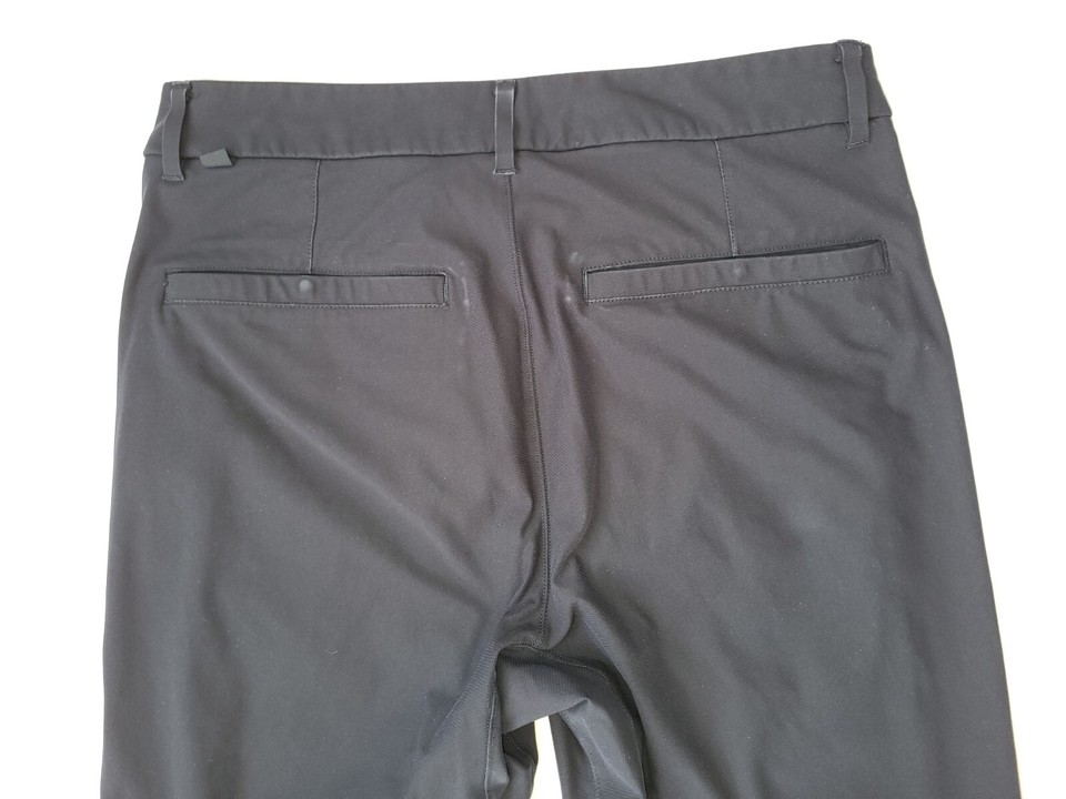 Mens Lululemon Commission Slim Pants size 30 x 30 black warpstreme eBay