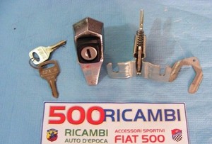 MANIGLIA POSTERIORE COFANO MOTORE CROMATA FIAT 500 F L R