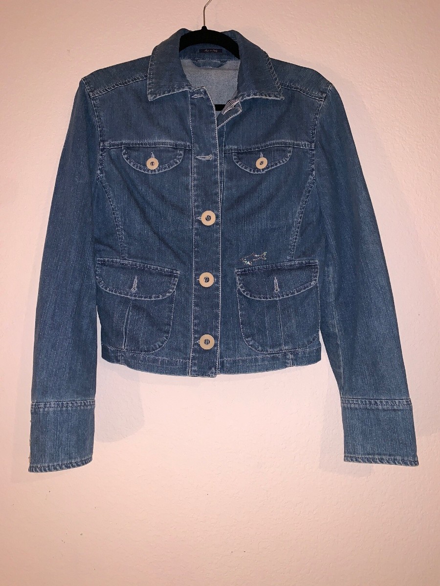 Veste Femme Paul & Shark Yachting – Denim Stretch Léger, Taille XS Bleu, Occasion