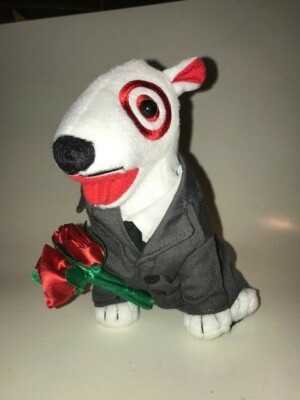 Zielhund Plüsch Don Juan Valentines Hund Stofftier Bullseye - sehr selten