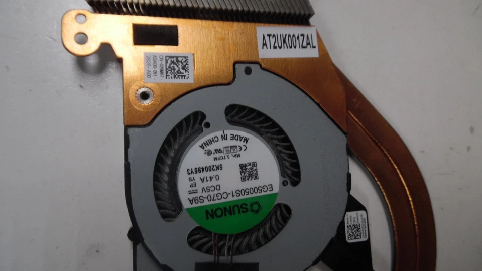 Dell Latitude 5410 14" CPU Cooling Fan w/Heatsink AT2UK001ZVL 29MKF #1 - Image 3 of 4
