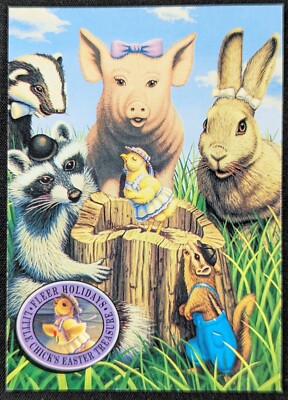 Little Chick's Easter Treasure 1995 Fleer Holidays Card #2 (NM)